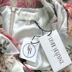 Revolve Divine Heritage x  Twist Back Floral Midi Dress in Ivory Small Photo 12