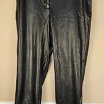 Commando NWT‎  Womens Black Faux Leather 7/8 Trouser Pants Large Photo 0