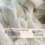 Anthropologie By  Pointelle white ivory knit Cover-Up Dress size large Photo 12