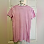 Life is Good Women’s pink v neck t-shirt - Pink Beach Bound - Medium Photo 3