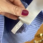 J.Crew  Cable-knit puff-sleeve crewneck sweater lavendar small‎ BS978 Photo 5