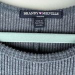 Brandy Melville Gray Ribbed Sleevless T-Shirt Dress OS Minimal Basic Photo 2