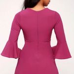 Lulus  Fuschia Bell Sleeve Mini Dress Photo 1