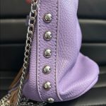 Charming Charlie Lavender Satchel Bag with Tassels Photo 4