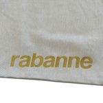 NWOT Rabanne Light Gray Gold Logo Unisex Tote Bag Photo 4