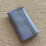 Michael Kors  Trifold Saffiano Leather Wallet Blue Teal Continental Snap EUC Photo 2