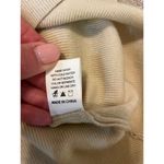 Dreamers by Debut Cream Wide Cowl Neck Ribbed Sweater S/M Photo 3