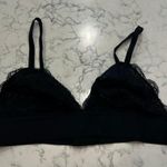 Lively Black Sheer Lace Bralette Size Large Photo 1