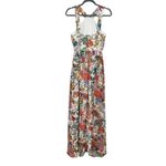 Lulus  Cream Floral Print Maxi Dress NWT Size Small Wedding Guest Dress Photo 3