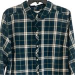 Croft & Barrow  Plaid Button Up Shirt Top Blouse Size XL Tartan Lightweight Photo 7