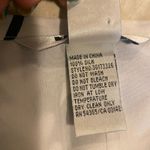 Peter Nygard  100% Silk White Lined‎ Midi Skirt w/Black Damask Pattern Size 8 Photo 6