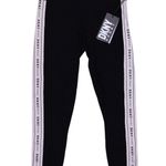 DKNY  White Joggers with Black Stripes Photo 4