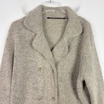 ISDA & Co Cashmere Wool Blend Sweater Jacket Cardigan Oatmeal Size Large L Tan Photo 1