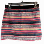 American Eagle  Outfitters Mini Skirt Womens 4 Multicolor Geometric Pattern Zip Photo 0