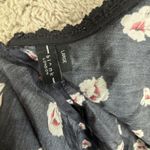 Blank London Floral Print Dress Trudie Tunic Casual Mini Dress Large Summer Sun Blue Photo 7