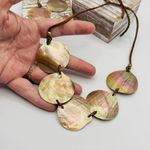 Cookie Lee Vintage  Shell Disc Necklace Set Photo 3