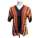 Naturally Yours Honolulu Hawaii Women’s Attached Vest Layered Blouse Size Medium Photo 0