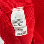 Eddie Bauer Red Waffle Knit High Neck Pullover Thermal Top Women's Size Large Photo 3