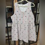 Disney Parks plus size mickey mouse & friends dress striped sleeveless babydoll Red Photo 3