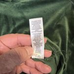 JOLIE & JOY Cropped Hoodie Sweater Womens Velour Green Pullover Long Sleeve SZ L Photo 7