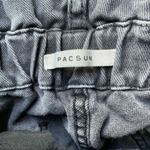 PacSun  Jeans Mom Jean Black Wash Paper Bag Waist Baggy Denim Women’s Size 27 Photo 5