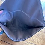 Kms California faux leather cosmetic bag envelope clutch NWOT Black Photo 6