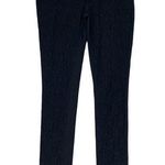 LA MIU Women's Black Lace Front Slim Fit Mid Rise Ankle Jeans Pants Size Medium Photo 0