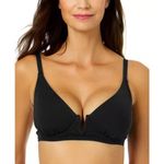 Anne cole  V-Wire Black Bikini Swimsuit Top Size 34C/36B Photo 0