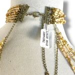 Free People  Bohemian Beaded Festival Baez Body Chain Mustard Paprika Statement Photo 9