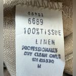Vintage Women’s Tan 100% Tissue Linen Pants. Size 10. New Condition. Made in USA Photo 6