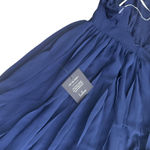 Lulus Ruffled Pleated One Shoulder Midi Dress Size M Blue Splendid Charisma NEW Photo 6