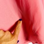 Victoria's Secret  | Vintage Pink Long Sleeve Pajama Top Flowers Mesh Silk Size M Photo 2