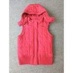 American Eagle Women's Puffer Vest With Removable Hood Red Size Medium Photo 1