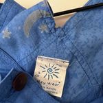 Rey Wear 100% rayon blue hippie overalls Night Sky Moon Star relaxed lightweight Size undefined Photo 2