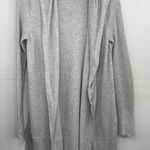Athleta Light Gray Open Front with Hood Cardigan Sweater size XS Photo 0