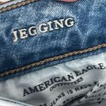 American Eagle  Distressed Super Stretch Skinny Jeggings jeans 4 Blue med Wash Photo 9