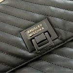 Badgley Mischka  Quilted Quilt Patterned Black Crossbody Purse Photo 2
