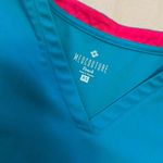 Med Couture Turquoise Scrub Top Photo 1