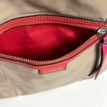 Coach Tan Pink Orange Leather Crossbody Messenger Bag Purse Photo 8