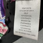 Daniel Rainn Colorful Mixed Print Front Blouse Women's Large Dolman Sleeve Black Photo 5