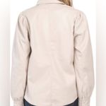 BLANK NYC Faux Leather Puff Sleeve Shacket Photo 1