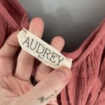 Audrey 3+1 Pink Gauze Crinkle Maxi Dress Spaghetti Strap Bohemian Resort Photo 4