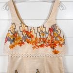 Free People  Big Bang Metallic Tea Combo Floral Gold Dress, EUC, Size 4 MSRP $128 Photo 5