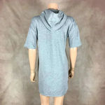 Short Sleeve Athletic Hoodie Dress NWT Size Medium Gray Photo 8