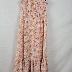 Laundry by Shelli Segal Womens Dress Size 2 Orange Halter Neck Midi Tiered Maxi Photo 1