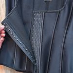 Corset Story Underbust Latex Corset Adjustable Black Size 28 Waist Cincher Photo 8