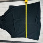 Michael Kors  Black Sleeveless High Neck Embroidered Halter Top Photo 3