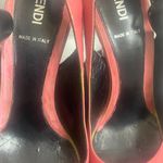 Fendi Platform Peep Toe High Heels Pink/White Made in Italy Women’s shoe size 36 Photo 2