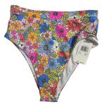 Raisin's  Juniors' Floral-Print Textured High-Waist Bikini Photo 0