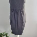 ZARA Basic Gray Short Sleeve Sheath Dress Photo 3